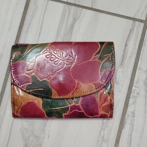 Floral Leather Women's Wallet
